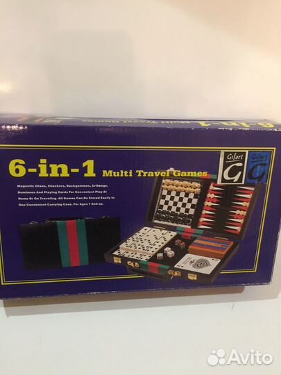 Набор настольных игр (6шт), новый