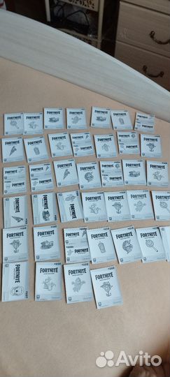 Наклейки panini Fortnite golden frame