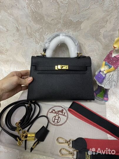 Сумка Hermes Kelly mini кожаная