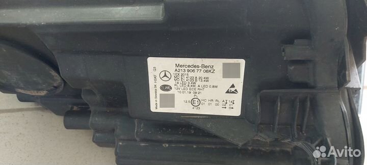 Фары на mercedes Е 213