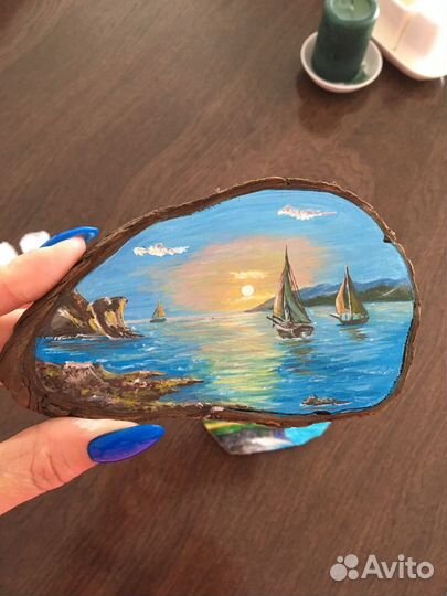 Рисунки на спилах кипариса