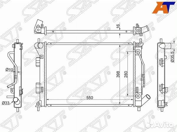 Радиатор hyundai elantra
