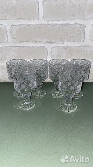 Графин штоф и стопки, СССР, хрусталь