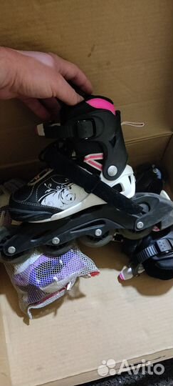 Роликовые коньки детские раздвижные