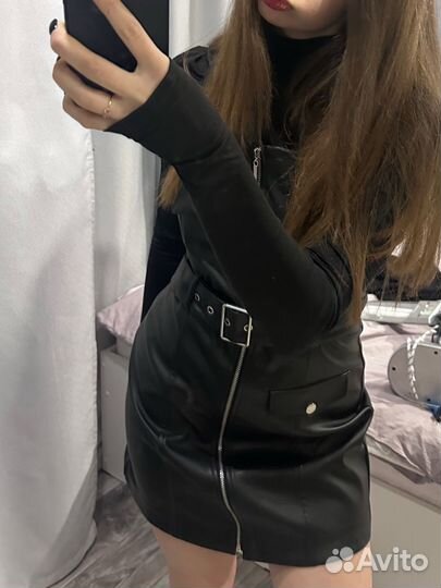 Кожаное платье befree