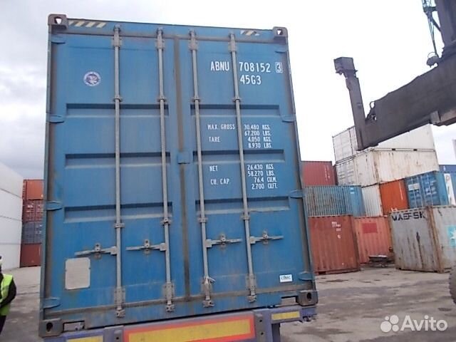 Контейнер морской 40 футов высокий б/у abnu7081523