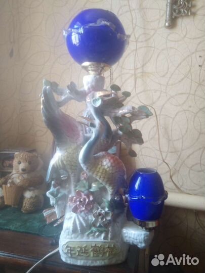 Лампа настольная фарфор. Япония