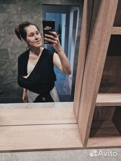 Слинг шарф для новорожденных трикотажный