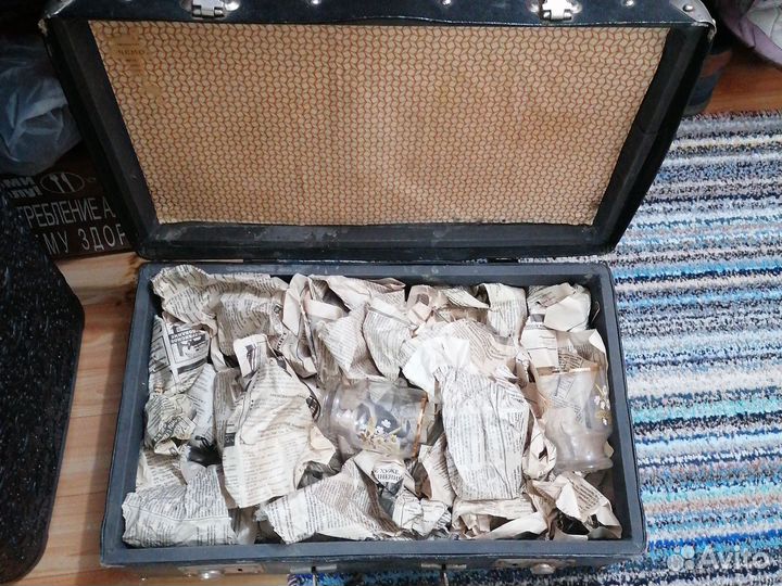 Бокалы, фужеры, стаканы СССР, чемодан