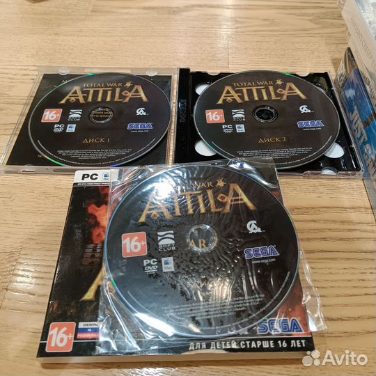 Диски на PC,новые Atilla, Assassin's creed