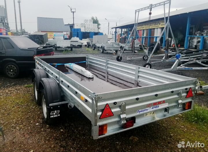 Прицеп двухосный на рессорной подвеске.Качество