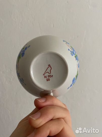 Чайная пара дулево незабудки