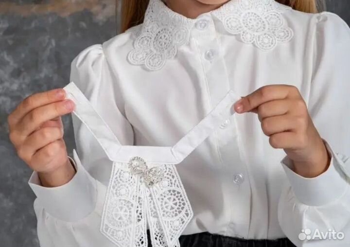 Школьная форма сарафан для девочки 134 синяя