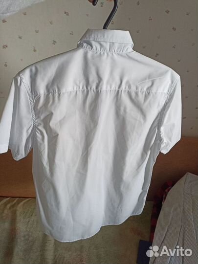 Мужская рубашка белая, размер S