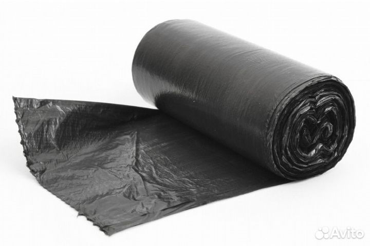 Мешки для мусора 60 л (20 шт. в рул.) черные, 10 м