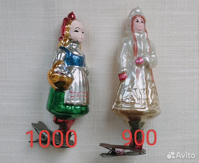 Елочные игрушки СССР прищепки