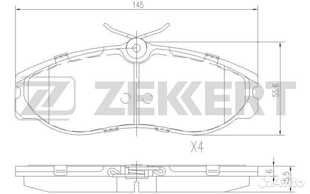 Колодки тормозные передние