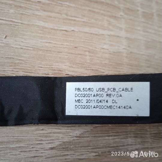 Шлейф платы USB Asus x53u