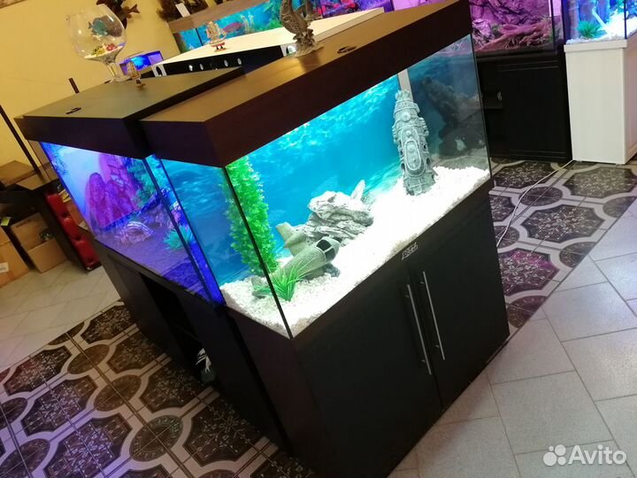 Аквариум 200л на тумбе Венге