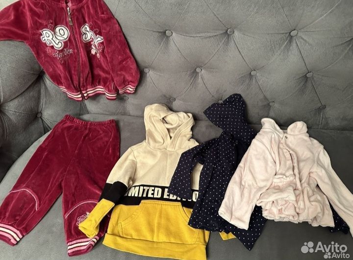 Вещи пакетом для девочки 68-86