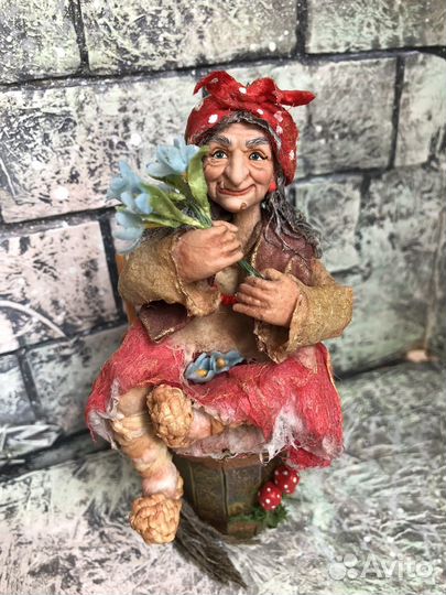 Ватная елочная игрушка