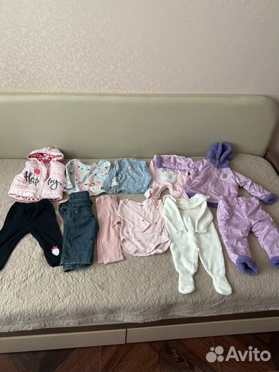 Детские вещи пакетом для девочки до полутора лет