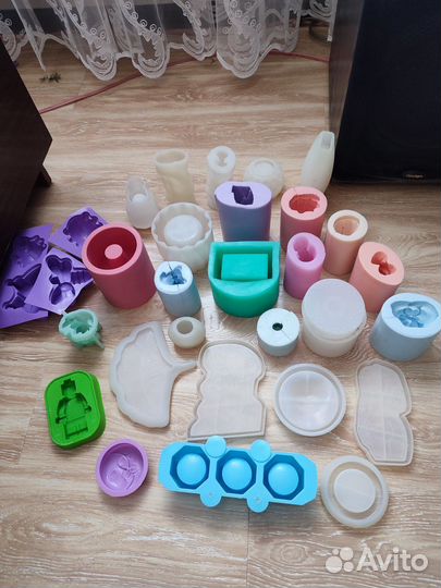 Силиконовые формы молд для гипса мыла свечи смолы