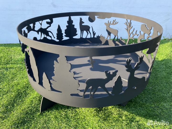 Костровая чаша+купол+сетка с боку