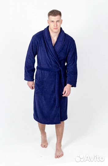 Халаты Махровые Темно-Синий