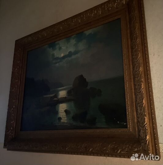 Старинная картина берег Крыма