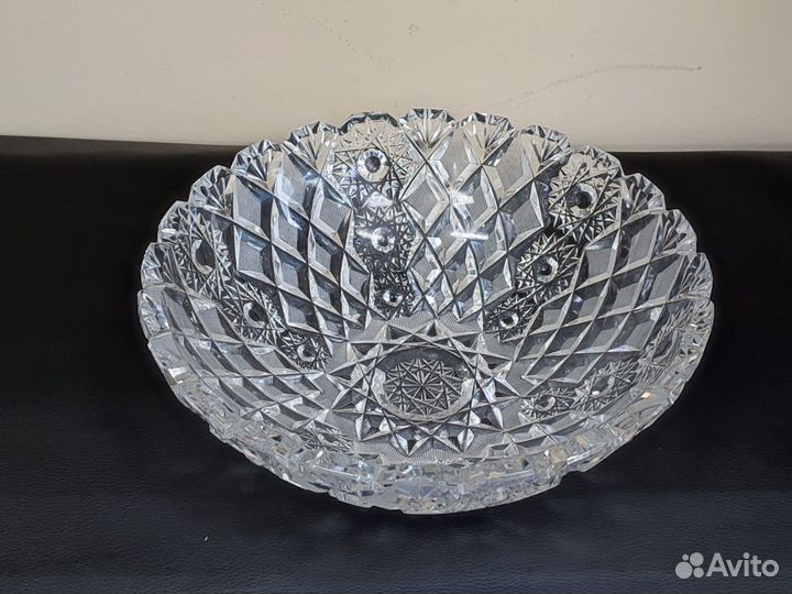 Салатник хрустальный большой 24,5 см