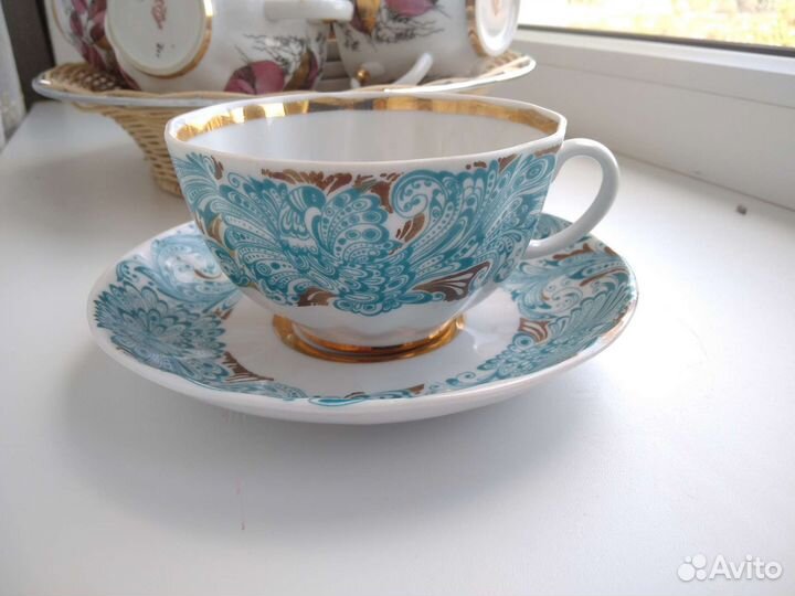 Фарфоровая посуда СССР чайный лфз