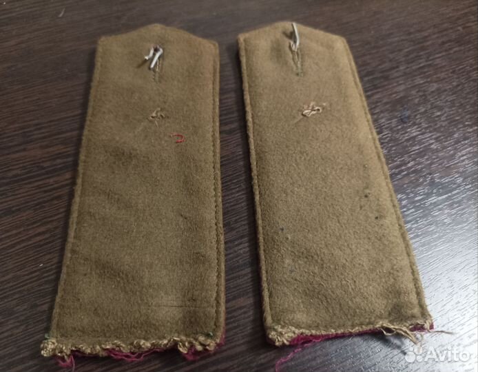 Погоны военные СССР 40-50-х г.г. (малиновый цвет)