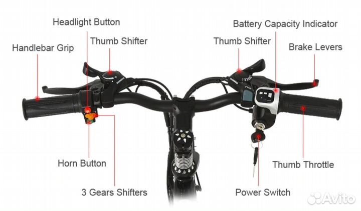 Спортивный велосипед с электроприводом