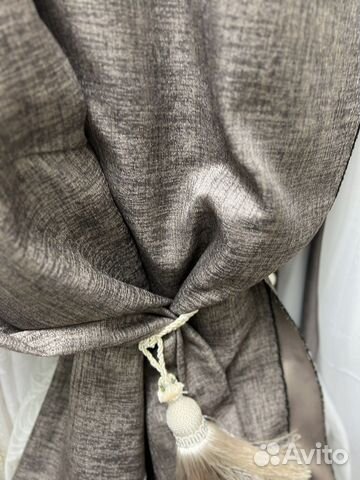 Ткань для штор блэкаут рогожка мешковина