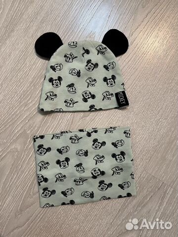 Шапочка со снудом 3-6 мес