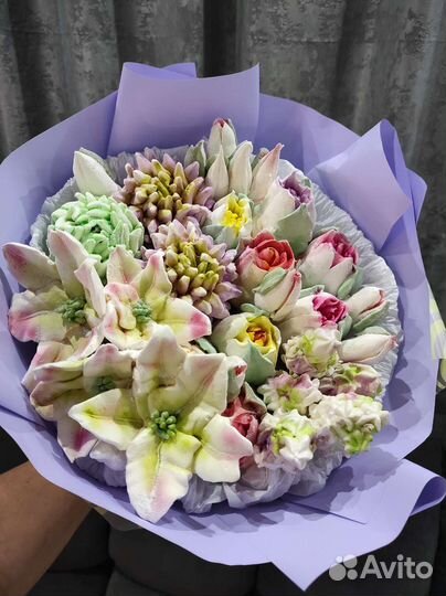 Съедобный букет из зефира/сладкие цветы и подарки