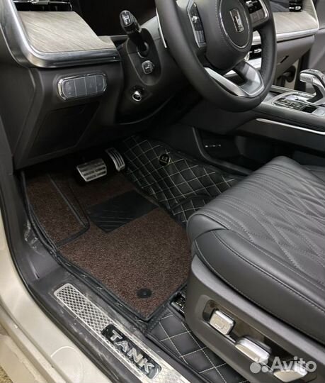 3D коврики из экокожи Tank 300/500