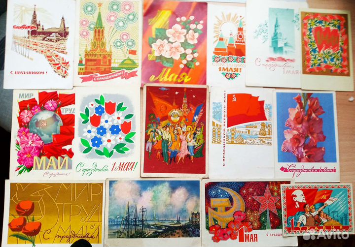 Открытки 1 Мая СССР