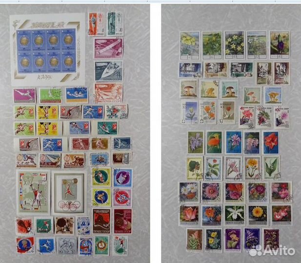 Тематические наборы марок СССР (часть 10-11)