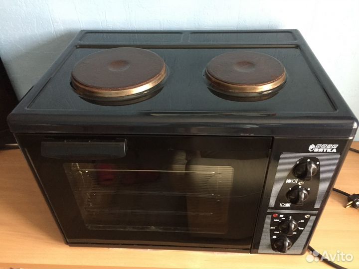 Двухконфорочная электроплита с духовкой Ново Вятка