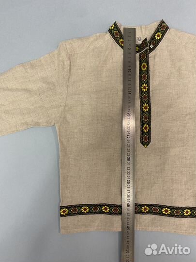 Рубашка льняная детская, 2-3 года