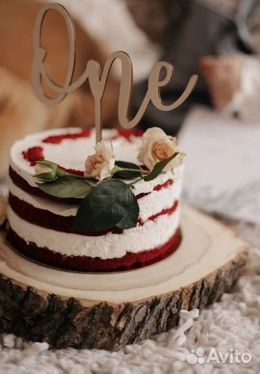 Топер для торта на 1 год. One