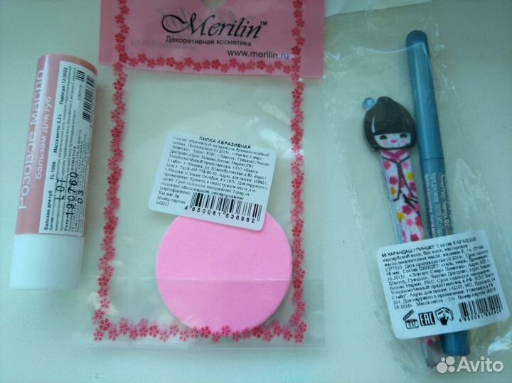 Тени новые, спонжи, пилка