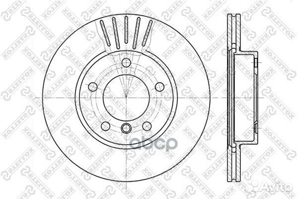 6020-1521V-SX диск тормозной передний BMW E36