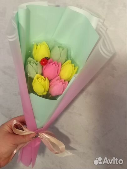 Букет из шоколадных цветов