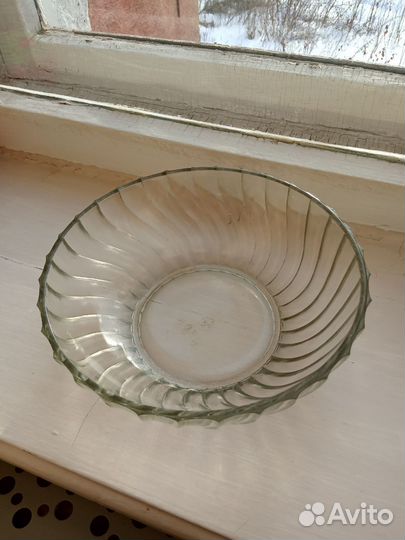 Салатник цветное стекло СССР
