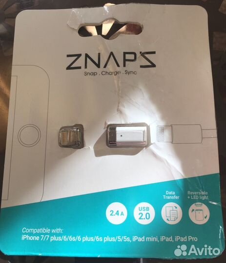 Магнитное зарядное устройство Znaps для Apple