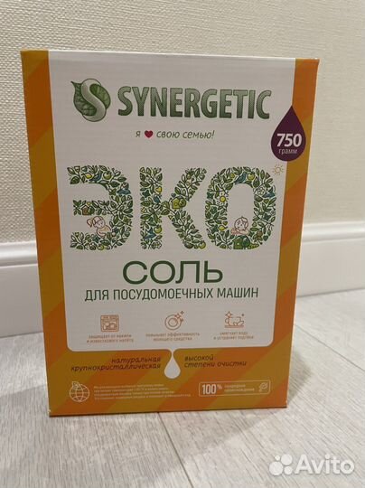 Synergetic эко Соль для посудомоечных машин 750гр