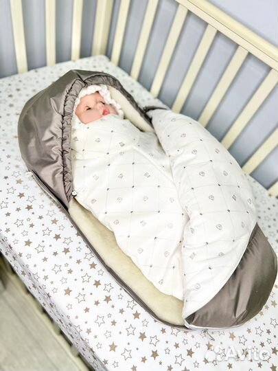 Конверт для новорожденного (зима)